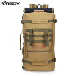 Tactical Backpack Hiking 50L Sports Daypack Shoulder Bags Waterproof Hunting Camping Rucksack Men's mochila feminina