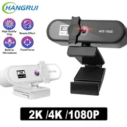 4K 2k HD Full 1080p webbkamera PC-dator USB Cam Cover Mini-kamera med mikrofon Kamera Internetowa