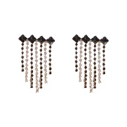 Dangle & Chandelier Beautiful Zircon Tassel Earrings With Shinning Stones 2021 New Fashion Party Jewelry Pendientes Mujer bijoux