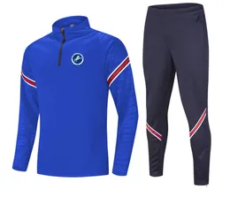 Nyaste Millwall F.C. Mäns fritidssportdräkt semi-zipper långärmad tröja utomhus sport fritidsträning dräkt storlek m-4xl