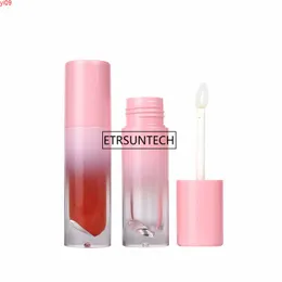 100 Stück 4 ml leere rosa Lipgloss-Röhre DIY Balsam Kunststoff Lippenstiftbehälter Kosmetikbehälter Flasche F3918Gute Menge