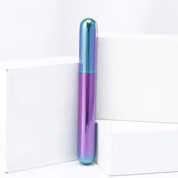 Cool Färgglada Rainbow Steel Portable Seal Dry Herb Tobak Preroll Rolling Cigarett Cigar Rökning Storage Jars Stash Case Högkvalitativ hållare Tube DHL Gratis