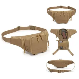 Bolsas ao ar livre 2021 Tactical Gun Saco Saco Men Militarty Pistol Fanny Pack Nylon Camping Hunting Sling Sling