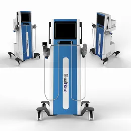 健康ガジェットデュアルウェーブの痛みのない機器衝撃波治療機械中国2つのハンドルを持つ体外理学療法装置
