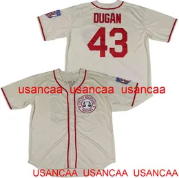 Stitched Jimmy Dugan 43 City of Rockford Peaches A League Movie Baseball Jersey Uomo Donna Youth Baseball XS-5XL 6XL