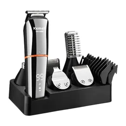 11in1 Multi Hair Trimmer Men ansiktsbehandling, skägg, kroppsvagningssatser Elektriska Clipper Nose Ear trimer Uppladdningsbar 110V-220V 220216