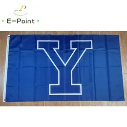 NCAA Yale Bulldogs Flag 3 * 5ft (90cm * 150cm) Bandiere in poliestere Banner decorazione volante casa giardino bandiera Regali festivi