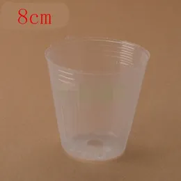 100 pcs Nursery Pots Seedling-raising Pan Feeding Block Nutrition Pan Garden Supplies 8cm 210615