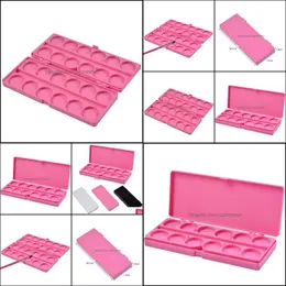 Практика салона Health Beauty1pc 24 Grids Nail Art Palette Acryle Gel Holder Ding Color Paint Dish Display Displo
