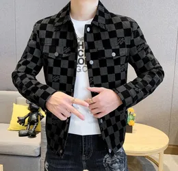 Men's Jackets Outerwear & Coats Star same autumn and winter men classic plaid jacket youth handsome Korean fashion brand top