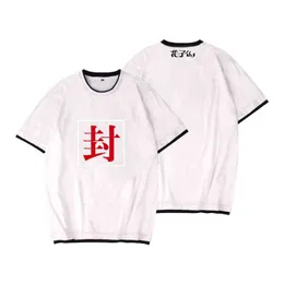 Anime toalettbunden Hanako kun t-shirt svart vit t-shirt plus storlek toppar sommar toppar män tshirt pojkar kläder g220223