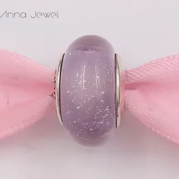 DIY charme pulseiras jóias Pandora Murano espaçador para pulseira fazendo pulseira descontinuar parques rapunzel lavender bead para mulheres homens presentes de aniversário festa de casamento 791657