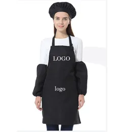 Fashion Adult Polyester Hanging-neck Apron Cooking Baking Kitchen Restaurant Waiter Work Customized LTablier Delantal 210625