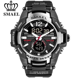 SMAEL Männer Uhren Mode Sport Super Cool Quarz LED Digital Uhr 50M Wasserdichte Armbanduhr Herren Uhr Relogio Masculino 210329