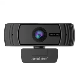 AONI A39 Auto Focus 60FPS 1080P Portable Webcam Computer Cameras Rotatable Camera for Broadcast Online Lesson Work Conference 30FPS