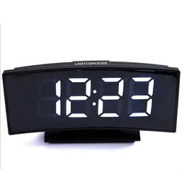 Övriga klockor Tillbehör LED Multifunktionell spegel Klocka Digital larm Snooze Display Time Night LCD Light Table Desktop USB 5V / No Batte