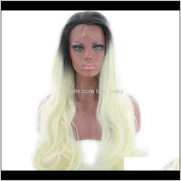 Zf Beige Blonde White Lace Wig Front 26 Inch Black Fit Everyone Fashion Natural Color Hair B1Up1 Synthetic 5Lopl