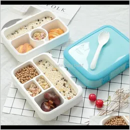 ボックスキッチンハウスキーピング組織ホームガーデンドロップ配達2021 Tuuth Microwave Lunch Portable Multiple Grids Bento Box for School S