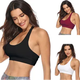 Mulheres sexy esportes sutiã ginásio jogging treino de yoga top para fitness colete verão outdoor respirável roupa interior feminino