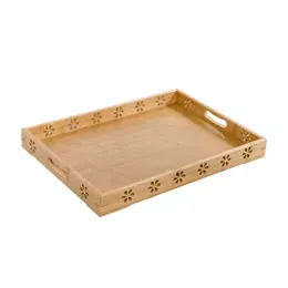 Kitchen Storage & Organization Solid Wood Tea Tray Drainage Water Set Drawer Room Board Table Chinese Ceremony Tool