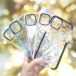 Diamond Cases For iPhone 11 12 Pro XR XS MAX 678 Plus 12mini Soft TPU Shockproof Crystal Bling Glitter Rubber Cover Protector