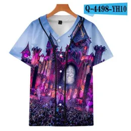 Summer Fashion Tshirt Baseball Jersey Anime 3D Drukowana Oddychająca koszulka Hip Hop Odzież 045