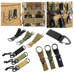 Ar 15 Tactical Vest Tillbehör Mole Sling Adapterflaska Keychain Buckle Ptt Fixed Rem Hållare Krok Qd Belt Clip Carabiner för Airsoft Kettle Hook