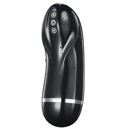 Vibrating Male Masturbator Cup Pocket Pussy with 12 Powerful Vibration for Intense Stimulation Realistic Male Sleeve Stroker 201214