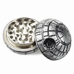 2021 Death Star Grinders 55mm Pollen Catcher Herb Grinder Pokeball Tobacco Grinder Rundmetall Rökning Grinders vs Sharpstone Grinder