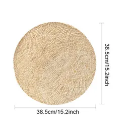 Mats & Pads Natural Corn Husk Placemats Hand Woven Thick Thermals  Insulation Pad Round Western Food Cups And Plates Bowl Lpfk From Maozidl,  $11.67