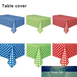 Disposable Birthday Party Table Cloth Dots Spot Waterproof PlasticTable Cover Big Birthday Party Tablecloth Factory price expert design Quality Latest Style