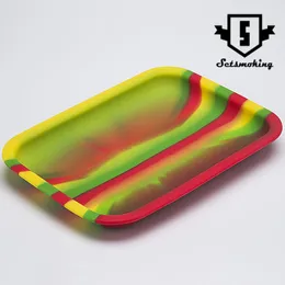 Akcesoria do palenia Rolling Tray Size 20 cm * 15 cm * 2 cm Tobacco Silikonowa płyta Tray Plate Herb do rur SRS492