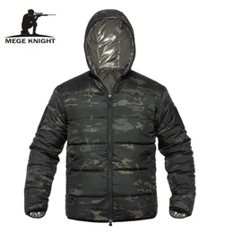 Mege Marca Inverno Parka Uomo Militare Abbigliamento Mimetico Primavera Caldo Termico Con Cappuccio Giacca Invernale da Uomo Cappotto Leggero 211124