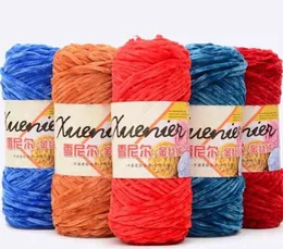 1pc 100g Crochet garn för stickning mjölk Bomull Sticka garn Mjuk Varm Velvet Ulllinje Handgjord Needlework Carpet Y211129