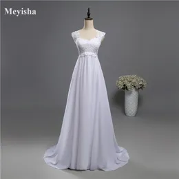 Zj9060 Godkvalitet Appliqued Lace Tulle Girl Princess Bröllopsklänningar Vestidos de Novia Big Gown White Plus Storlek
