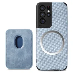 Luxury Magnetic Leather Wallet Card Solt Bag For iPhone 13 Pro Max 12 Mini 11 X XS XR för Samsung modekorthållare Baksåverkan Högkvalitet