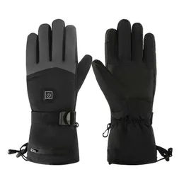 Heated Motorcycle Gloves Waterproof Moto Touch Screen Battery Powered Motorbike Racing Riding Cycling Winter Warm Rechargeable H1022