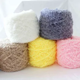 1 pc 100g Coral Cashmere Hand Baby Wool Hurtownie Przędza Pluszowe Dzianiny Naturalne Szydełko Puszysty Dzianie Ciepłe DIY Supersoft Szydełka Y211129