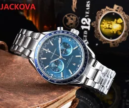 Top quality Men Watch Full Function Stopwatch Famous classic designer Wristwatches Luxury Quartz Movement Monday to Sunday Watches