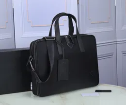 Мужской черный нейлоновый холст дизайнерский портфель высокого качества водонепроницаемая сумка для ноутбука большой вместимости ретро модная офисная сумка251p