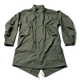Bronson M-65 Fishtail Parka Shell Korean War Windbreak Coat Military Uniform 211011