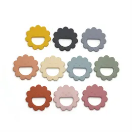 Sun Bear Teether Silicone Teething Toys BPA Free Chewable Baby Rings Nursery Accessory Infant Shower Gift Sold Color 19C3