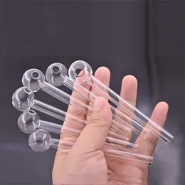 Wholesale tubos de fumar vidro barato 4inch tubulações de queimador de óleo transparente tubulações de vidro tubo de vidro tubo de tubos de mão tubos de água