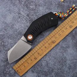 Fat pig folding knife 8cr13mov blade G10 + steel handle camping hunting outdoor survival pocket kitchen knife EDC tool