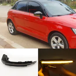 2st för Audi A1 8x 2011 2012 2013 2014 2015 2016 2017 LED Dynamisk Turn Signal Light Side Wing bakre spegellampa