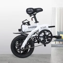 접이식 자전거 MOPED 전기 자전거 E-BIKE 14 "알루미늄 합금 프레임 산악 도로 자전거 접이식 전기 자전거 휴대가 쉽습니다.