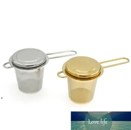 Tea tools Reusable Mesh Teas Infuser Stainless Steel Strainer Loose Leaf Teapot Spice Filter With Lid Cups Kitchen Accessories OWE7131