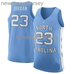 Dikişli UNC North Carolina Tar Heels #23 Jersey Yepyeni Herhangi bir sayı adını özelleştir xs-5xl 6xl basketbol forması