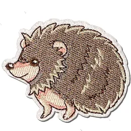 Hedgehog Animal Patch Sybegrepp Broderade Iron On Patches för kläder Ryggsäck Hattar DIY Custom Badge