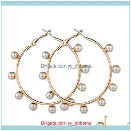 Jewelrypairs Orecchino Decori Moda Perla finta Orecchini pendenti geometrici per gioielli da donna Aessories Hoop Hie Drop Delivery 2021 9Vrd4